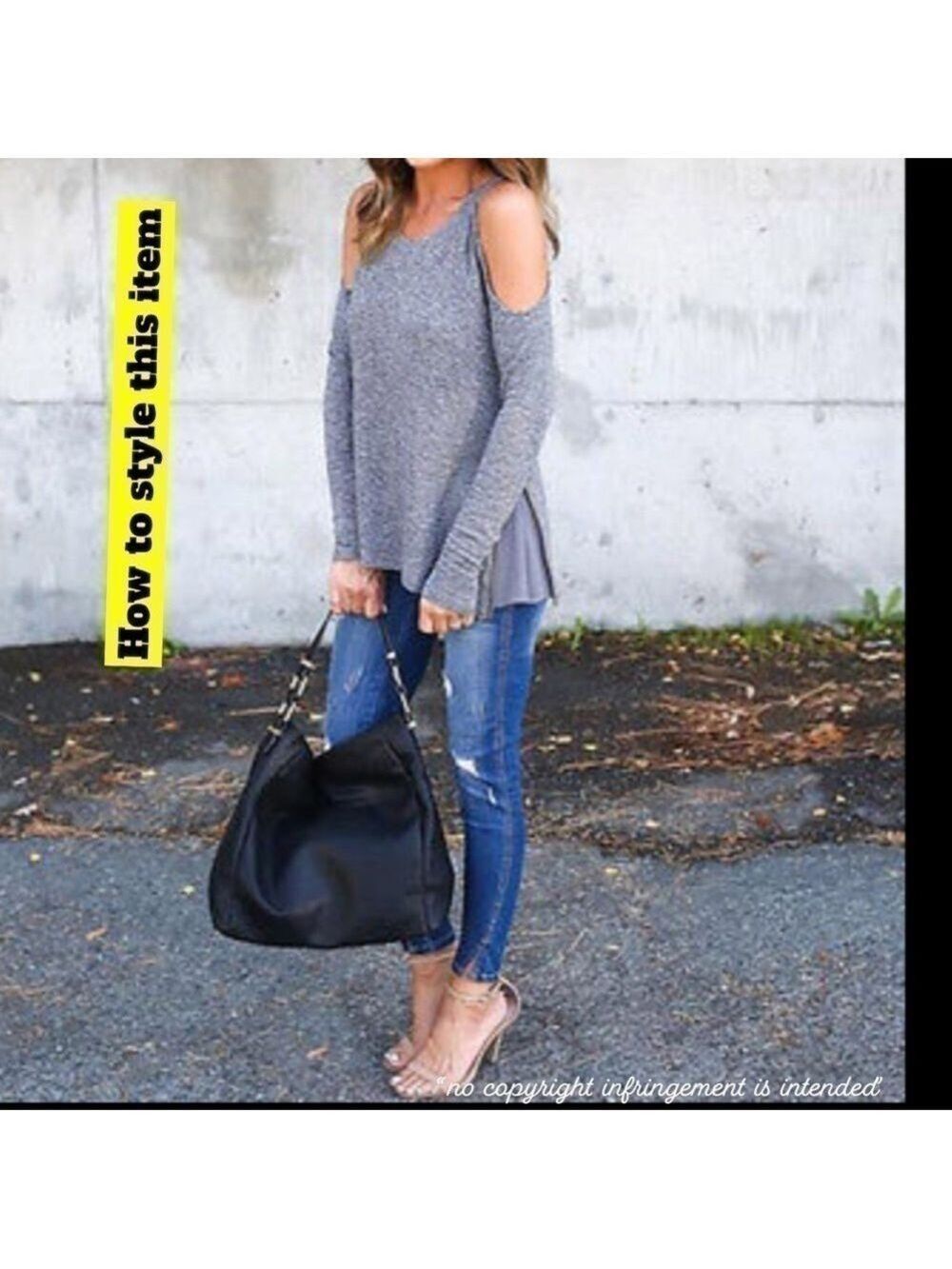 Indigo Rose Woman's Light Knit Cold Shoulder 5️⃣✖️3️⃣0️⃣